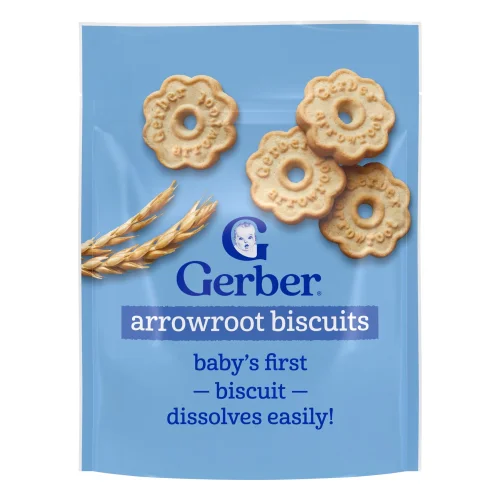 Gerber Baby Snacks Biscuits, Arrowroot, 5.5 oz Bag
