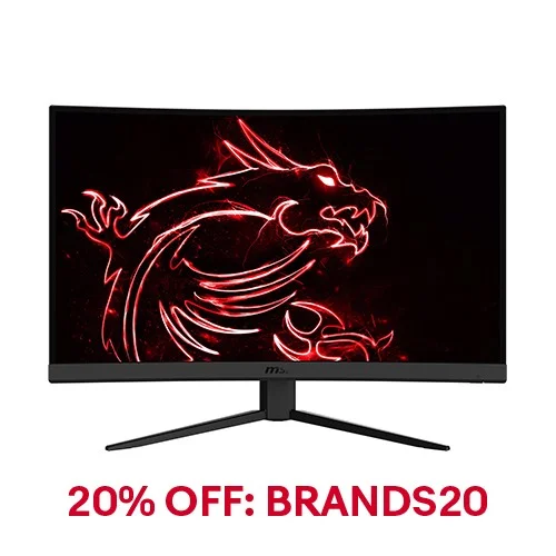 MSI Optix G32C4W 31.5" FHD Curved Gaming Monitor, 165Hz, 1ms, 3000:1, Wide View