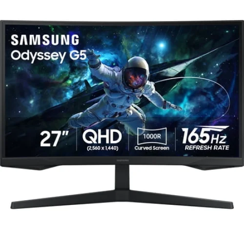 SAMSUNG 27&rdquo; Odyssey G55C QHD 165Hz 1ms(MPRT) Curved Gaming Monitor - LS27CG556ENXZA