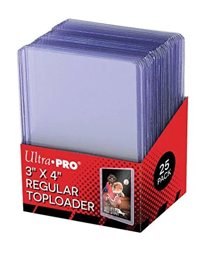Ultra Pro 3" x 4" Clear Regular Top Loaders for Trading Cards &ndash; 25 Pack