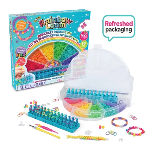 Rainbow Loom Rubber Band Bracelet Making Craft Kit, Ages 7+