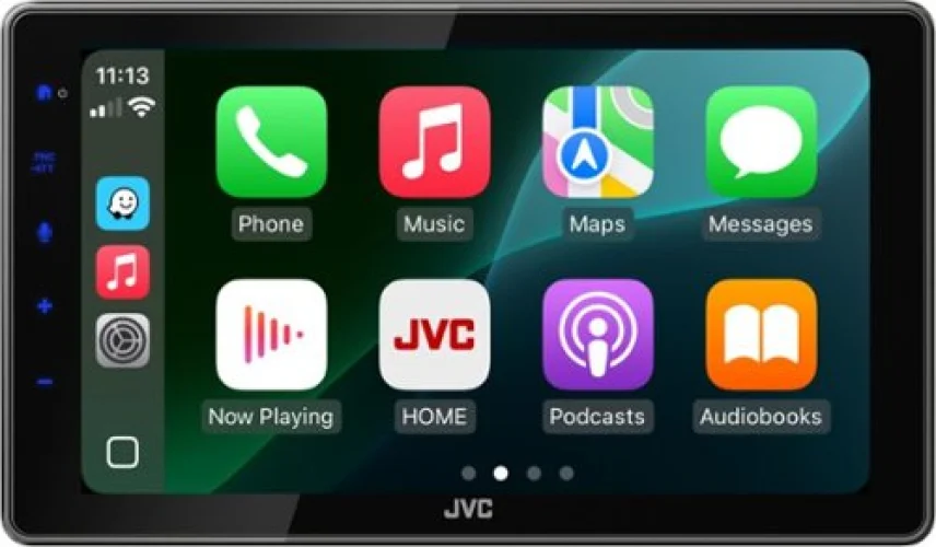 JVC - 9" Wireless Android Auto and Apple CarPlay Bluetooth with High Definition Screen - Black