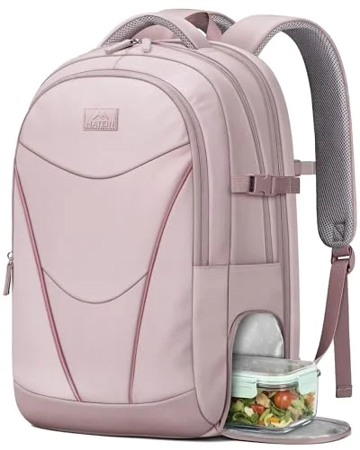 MATEIN HER Laptop College Backpack, Pink Backpack for Women Fit 17"Computer
