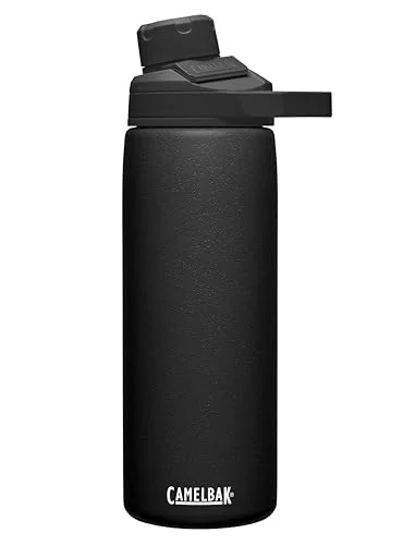 CamelBak Chute Mag Vacuum Insulated Stainless Steel Water Bottle, Magnetic Leak Resistant Cap for Everyday Hydration, 20oz, Black