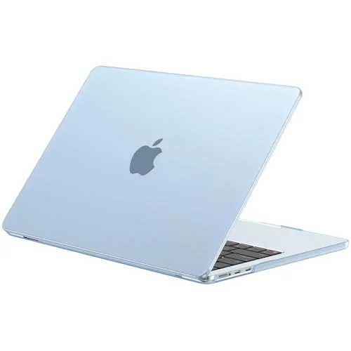 EooCoo Case for MacBook Air 13 inch M5/M4/M3/M2 2026-2022, Matte Sky Blue