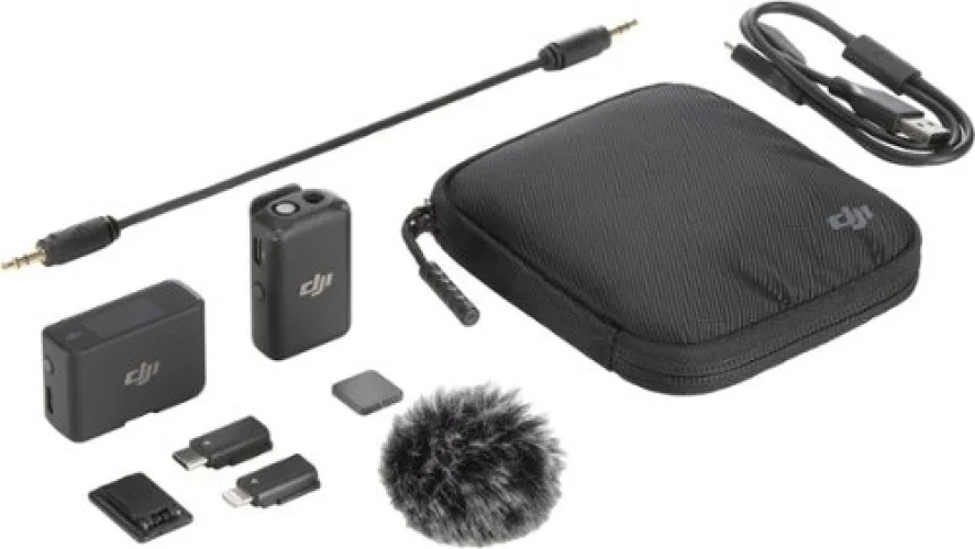 DJI - Mic Mini (1 TX + 1 RX) - Black