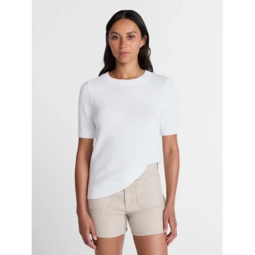 Time and Tru Women's Crewneck Sweater with Short Sleeves, Lightweight, Sizes XS-XXXL
