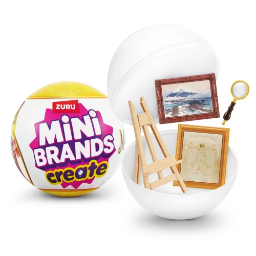 Mini Brands Create Mini Masterpieces Series 1 Capsule by ZURU - Surprise Unbox DIY Collectible Toy for Kids Ages 3+