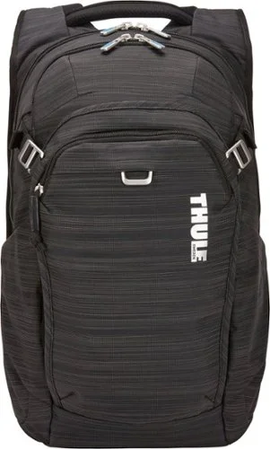 Thule - Contract 25L Backpack for 15.6" Laptop w/ 10.5" Padded Tablet Sleeve, Crushproof SafeZone, Water Bottle Holder, Pockets - Black