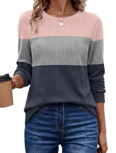Sampeel Sweaters for Women Fall Outfits Plus Size Tops Winter Clothing L