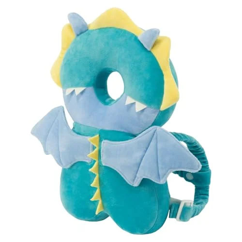 SOZOON Baby Head Protector Backpack - Soft & Lightweight Fall Cushion Backpack for Toddlers Walking and Crawling(Dragon)