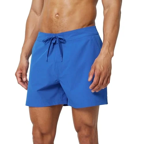 Amazon Essentials Men's Quick-Dry Swim Board Short, 9" Inseam, Blue, Medium