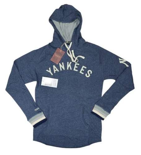 Mitchell & Ness New York Yankees Lightweight Cooperstown Men's Hooded Shirt NWT