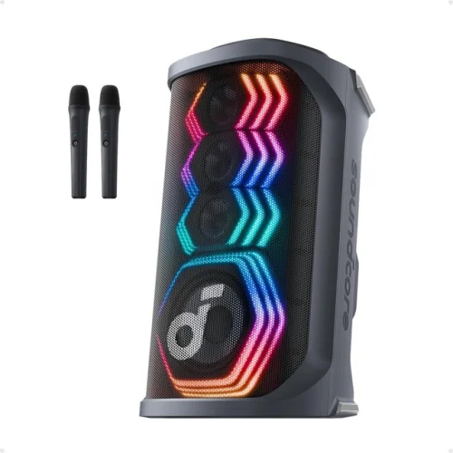 soundcore Rave 3S AI Party Speaker with 2 Wireless Microphones, 200W Sound