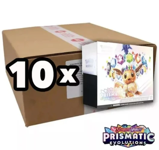PRISMATIC EVOLUTIONS ETB Elite Trainer Box CASE OF 10 ETBs Sealed Pok&eacute;mon