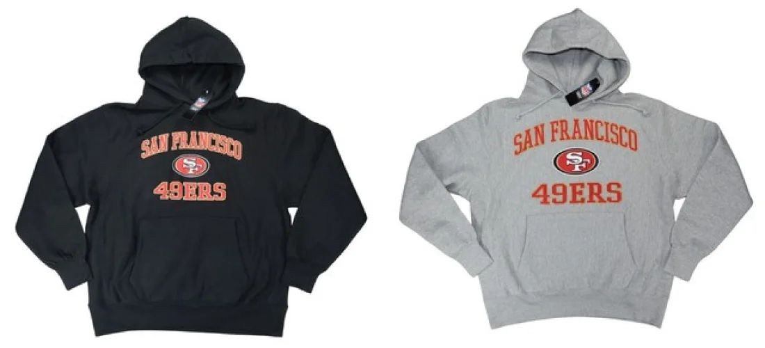 San Francisco 49ers Big & Tall NFL Apparel Kangaroo Pocket Hoodie Sweatshirt NWT
