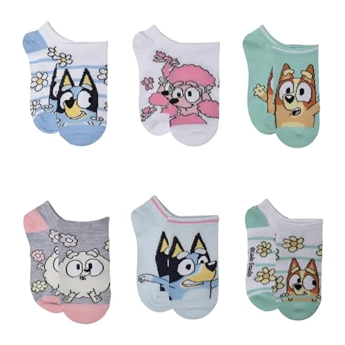 Bluey Girls Multi Pack Kid's Socks, Pink, 2-4T US