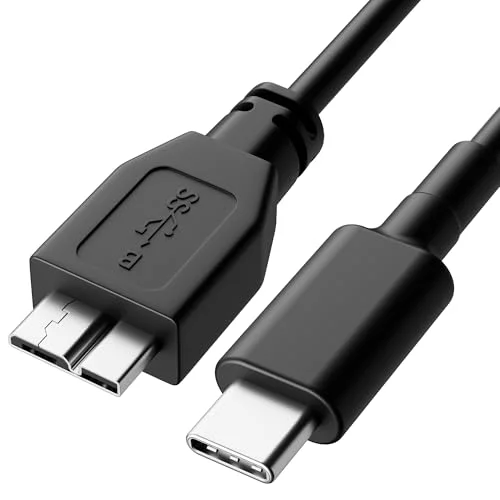ITD ITANDA Micro B to USB C 1.5FT USB 3.0 Cable External Hard Drive Cord