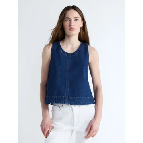 Free Assembly Women's Sleeveless Cropped Top, Sizes XS-XXL