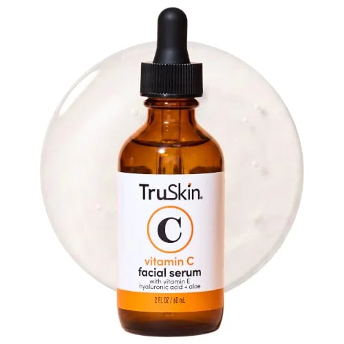 TruSkin Brightening Vitamin C Serum for Face with Hyaluronic Acid, 2 fl oz