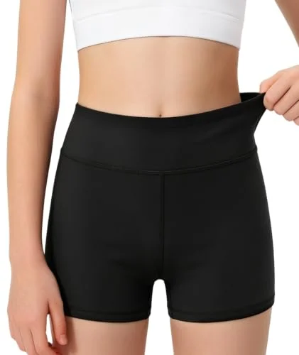 SIMIYA Girls Athletic Shorts Spandex Biker Shorts for Girls Size 9-10 Years