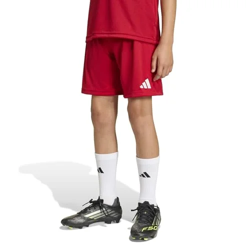 adidas Unisex-Kids Entrada26 Shorts, Team Power Red/White, Large