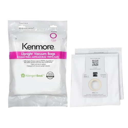 Kenmore 53293 Type O HEPA Vacuum Bags for Upright Vacuums 2pk