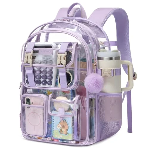 LOVEVOOK School Backpack for Teen Girls,Student Backpack Purse for 8-16 Teenage,Cute Kid Bookbag with Large Cup Holder