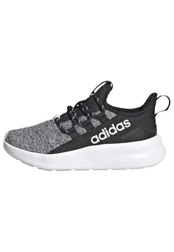 adidas Unisex-Kids Lite Racer Adapt 8.0, BlackBlackWhite, 5