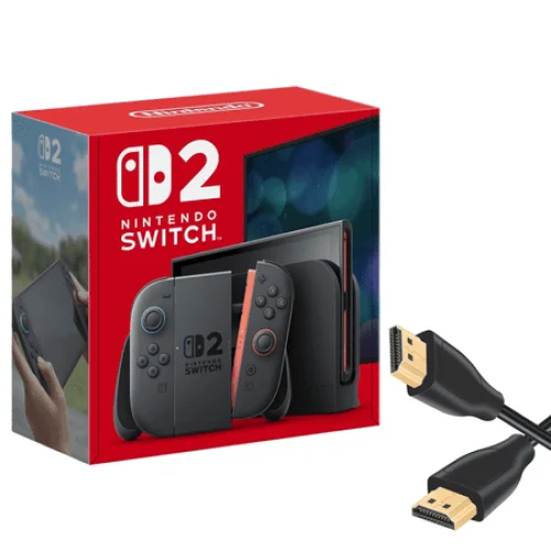 Nintendo Switch 2 Console with Joy-Con 2 , 7.9&rdquo; HDR Screen, with VLT HDMI Cable.