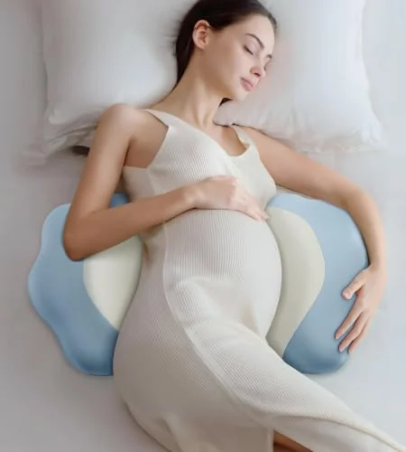 DONAMA Memory Foam Pregnancy Pillow for Sleeping, Cooling Maternity Pillow