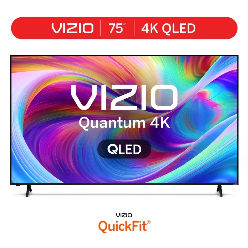 VIZIO 75 in Class Quantum 4K QLED HDR Smart TV, VQD75R-10