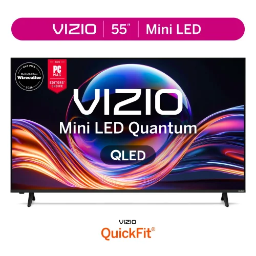 VIZIO 55 in Mini LED Quantum 4K QLED HDR Smart TV, 2026 Model, VQM55C-10
