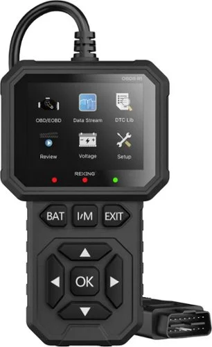 Rexing - Universal OBD II Scanner & Engine Code Reader for 1996+ Vehicles - Black
