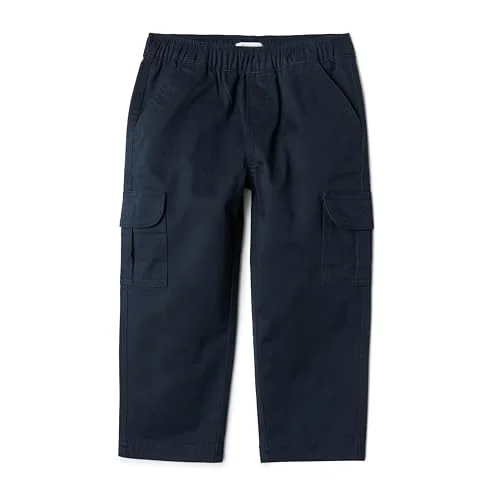 Amazon Essentials Boys' Pull on Cargo Pants, Navy, 14