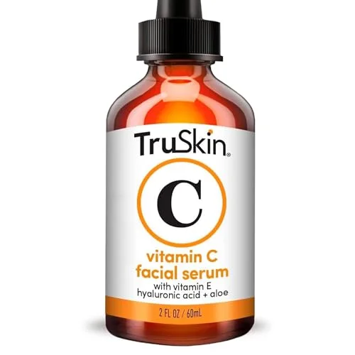TruSkin Brightening Vitamin C Serum for Face with Hyaluronic Acid, 2 fl oz