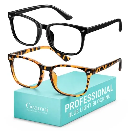 Blue Light Blocking Glasses for Women Men,Lightweight Square Fashion Frames