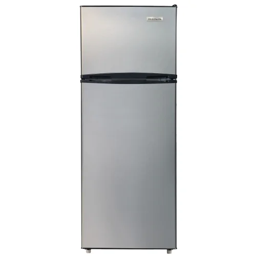Frigidaire 7.5 Cu. ft. Top Mount Refrigerator, Apartment Size Fridge with Reversible Doors, Platinum