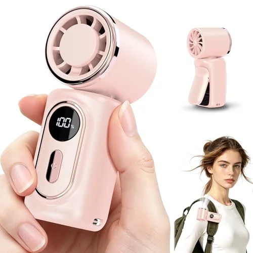 Portable handheld Fan Clip-On Mini Fan 3000mAh 5-speed 180&deg; Rotating