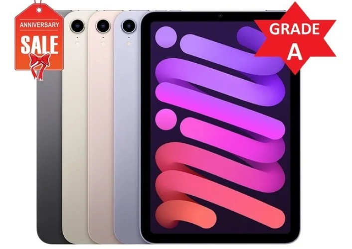 Apple iPad Mini 6th WiFi or Unlocked I Gray Silver Gold I 64GB 256GB - Very Good
