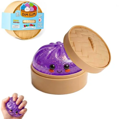AILIFE Hacky Dumpling Squishy Fidget Ball 1 Pack - Soft Squeeze Toy（Purple