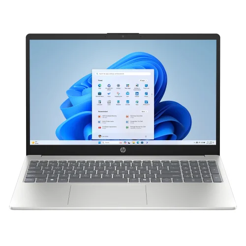 HP 15.6 inch HD Windows Laptop AI Intel Core Ultra 5 225U 8GB 512GB SSD Natural Silver