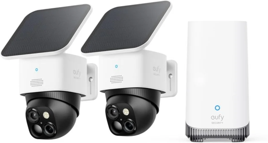 eufy SoloCam S340 2-Cam Kit HomeBase S380 Solar Wireless Outdoor Camera Wi-Fi