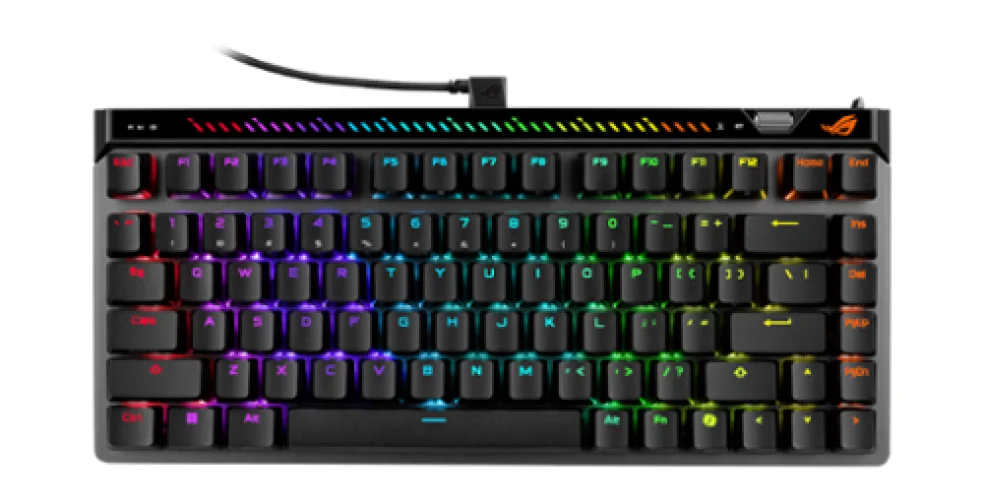 ASUS - ROG Falchion Ace 75% Wired Magnetic Hall Effect RGB Gaming Keyboard with Hot-Swappable ROG HFX V2 Switches - Black