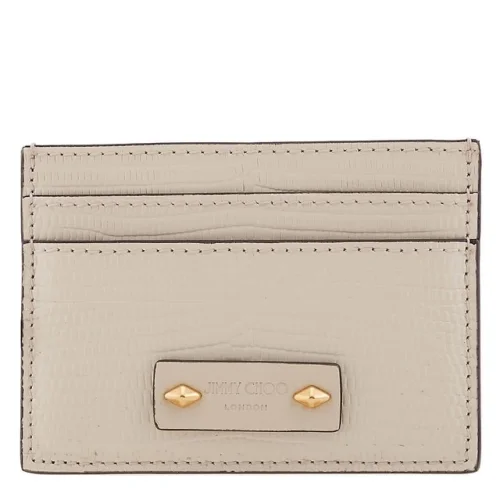 Jimmy Choo Umika Leather Card Case J000169284-BAMBOO/GOLD