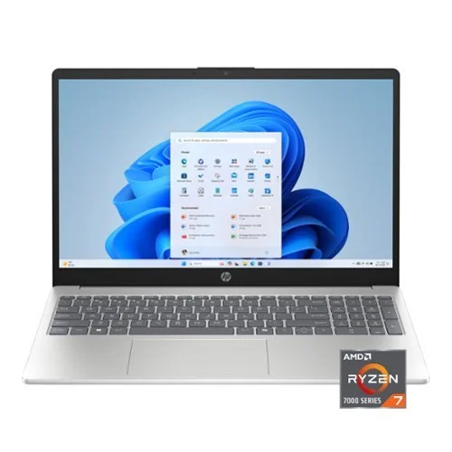 HP - 15.6" Full HD Touchscreen Laptop - AMD Ryzen 7 (2023) - 16GB Memory - 512GB SSD - Natural Silver