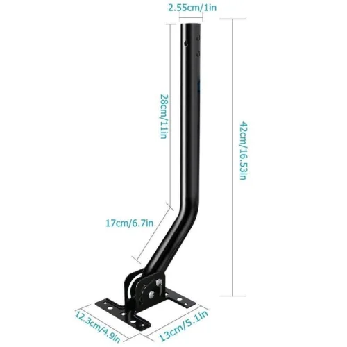 Adjustable Universal Mast Attic Antenna Mount Outdoor TV Mounting J Pole Bracket