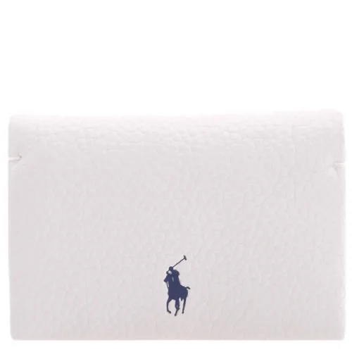 Polo Ralph Lauren Paper Logo Print Leather Wallet 427949873006