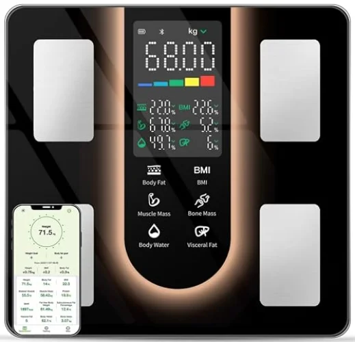 Smart Scale for Body Weight: BMI & Body Fat, 23 Metrics,5.8" Large Display