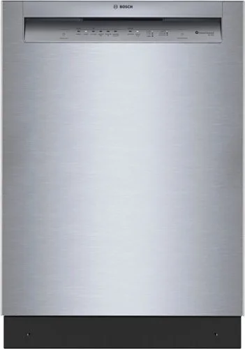 Bosch - 300 Series 24" Front Control Smart Built-In Stainless Steel Tub Dishwasher with 3rd Rack and PrecisionWash, 48 dBA - Stainless Steel